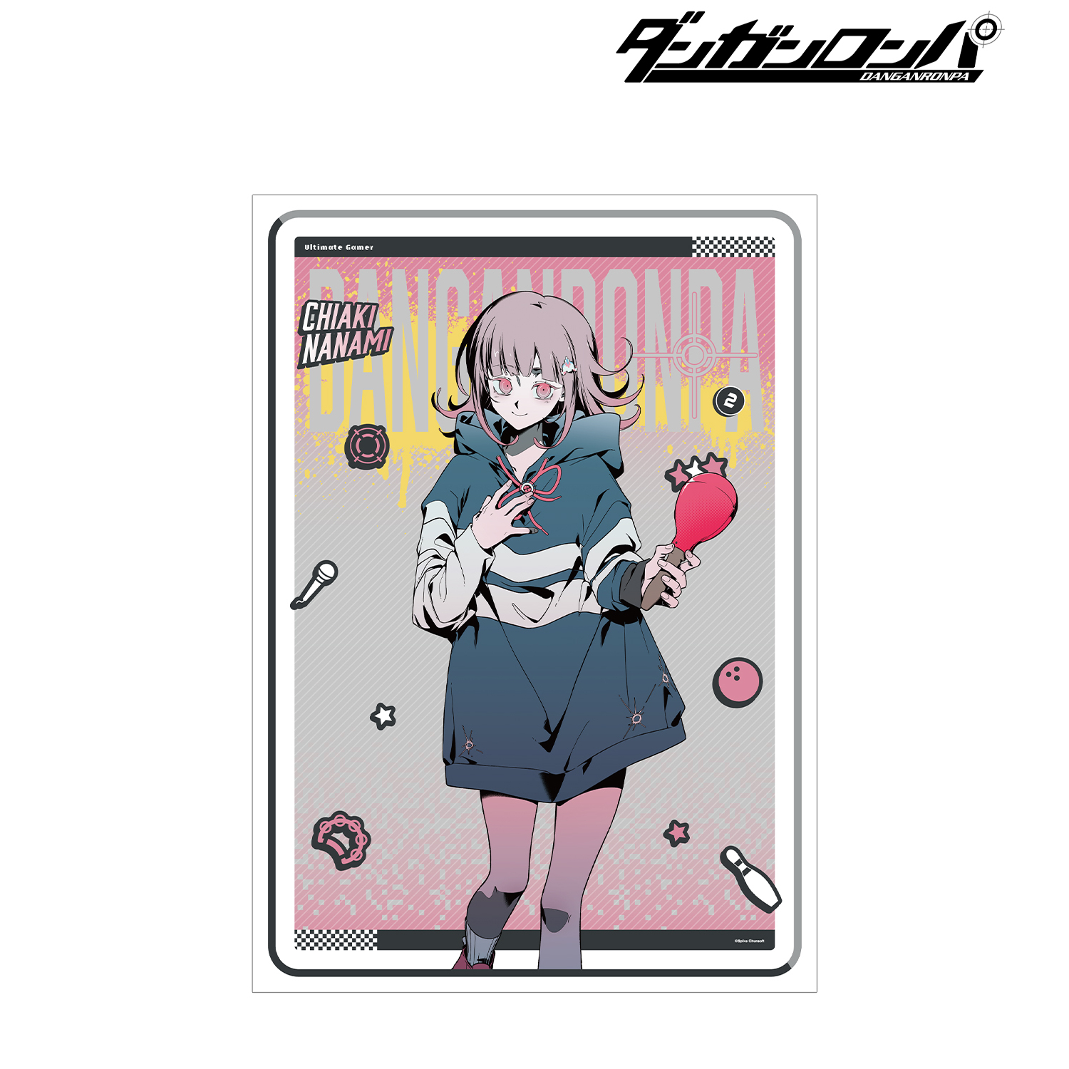 ダンガンロンパシリーズ_しづさんイラスト 七海千秋 スポーティルックver. A3マット加工ポスター