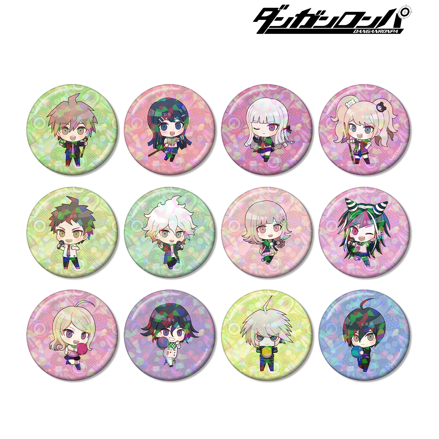 ダンガンロンパシリーズ_トレーディング ちびキャラ アクティビティver. ホログラム缶バッジ(単位/コンプリートBOX/12パック入り)