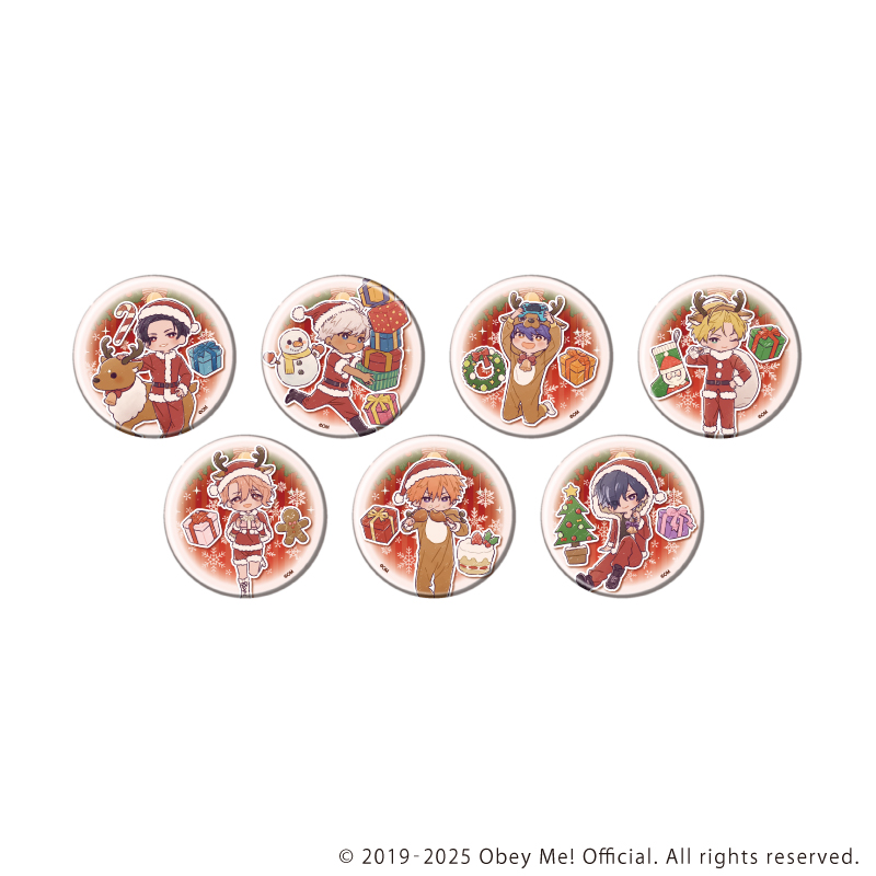 Obey Me! Nightbringer_缶バッジ29/クリスマスver.コンプリートセット