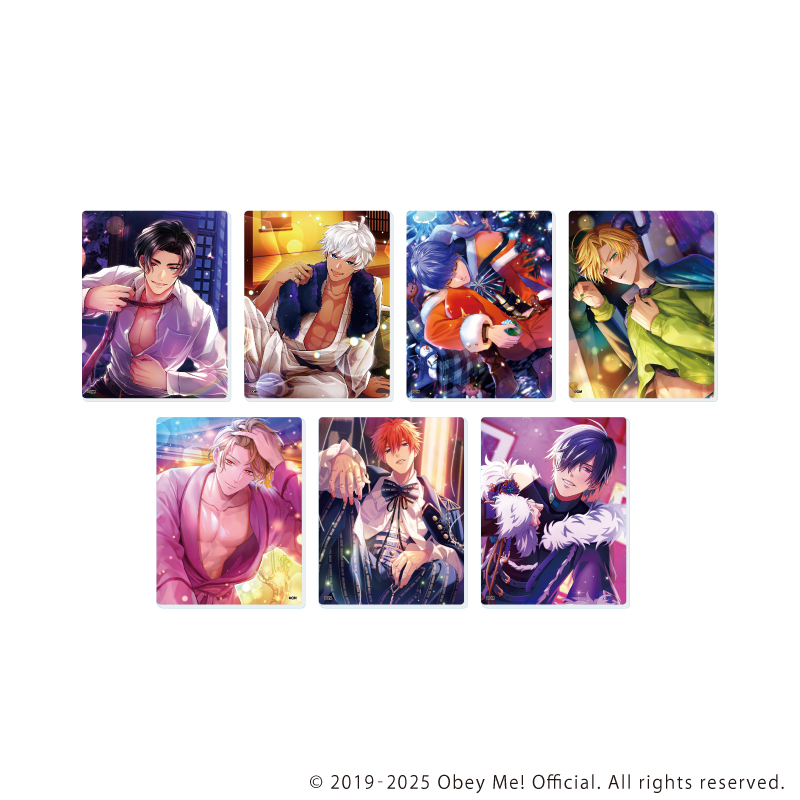 Obey Me! Nightbringer_アクリルカード10/コンプリートセット(全7種)(公式イラスト)【コンプリートセット/7個入り】