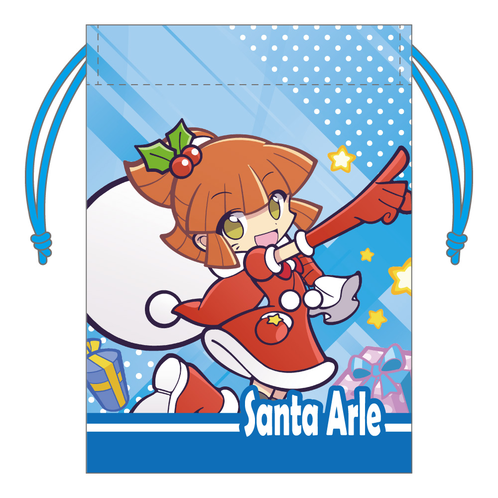 ぷよぷよ_ミニ巾着 サンタアルル