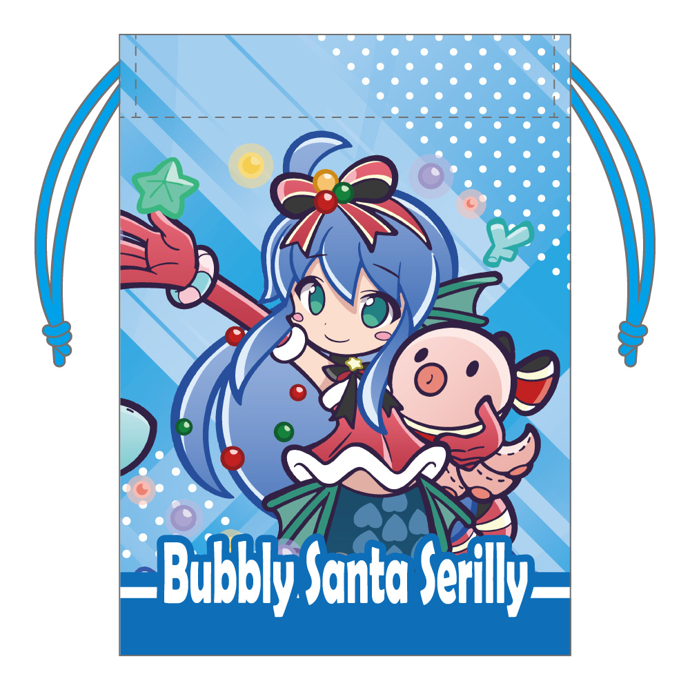 ぷよぷよ_ミニ巾着 あわあわサンタのセリリ