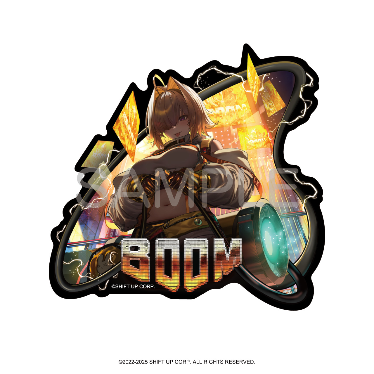 勝利の女神:NIKKE_ガンガールステッカー エレグ