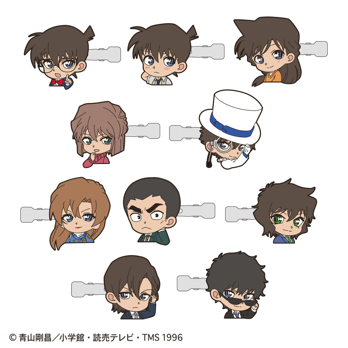 名探偵コナン_前髪クリップコレクション(ミニキャラvol.1) 【コンプリートOPP／10個入り】