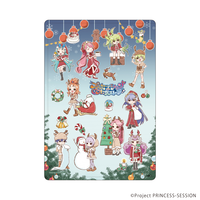 プリンセッション・オーケストラ_キャラクリアケース01/集合デザイン クリスマスVer.(グラフアートイラスト)