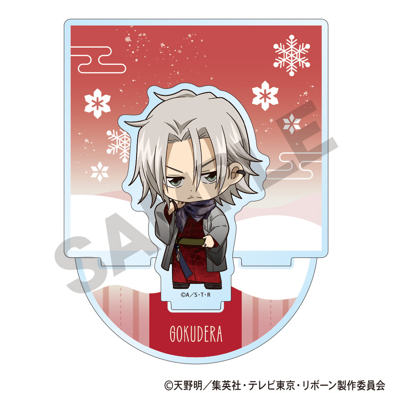 家庭教師ヒットマンREBORN！_ジオラマアクリルスタンド　獄寺隼人　冬着物　ミニキャラ