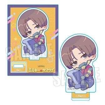 ゆ*要様 銀河特急ミルキーサブウェイ　マック　カート　アクリルケース　プリ風シー 銀河特急 ミルキー☆サブウェイ_しゃかしゃかアクリルキーチェーン