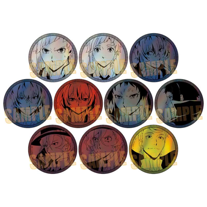 文豪ストレイドッグス_トレーディングホログラム缶バッジ 第2シーズン