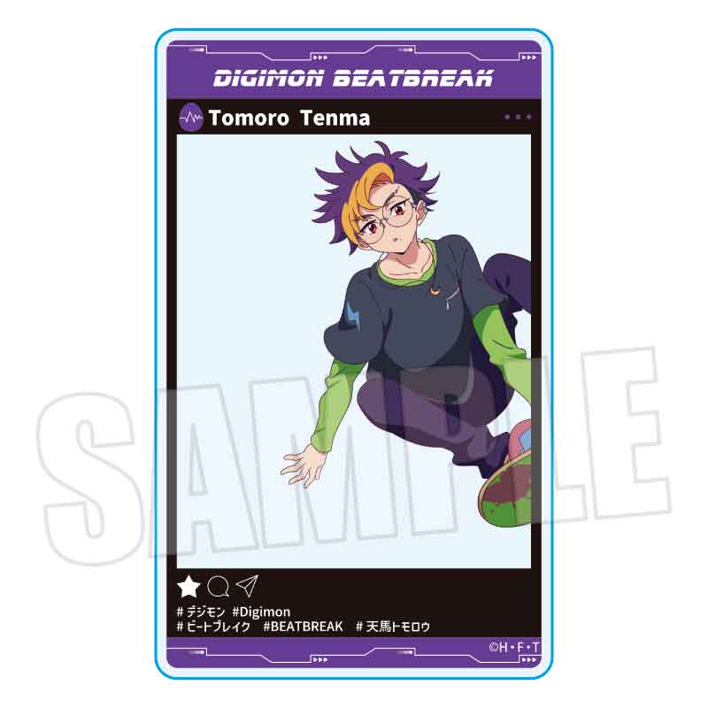 DIGIMON BEATBREAK_アクリルカード 天馬 トモロウ Skater ver.