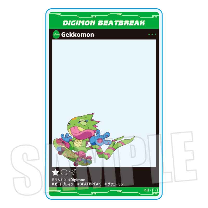 DIGIMON BEATBREAK_アクリルカード ゲッコーモン Skater ver.