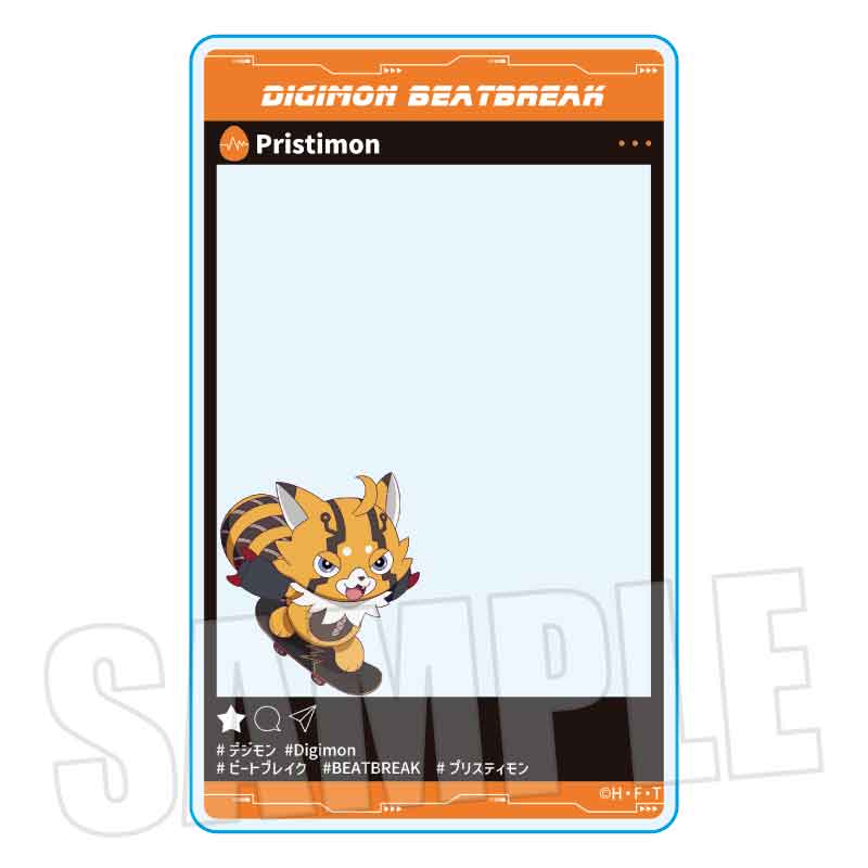 DIGIMON BEATBREAK_アクリルカード プリスティモン Skater ver.