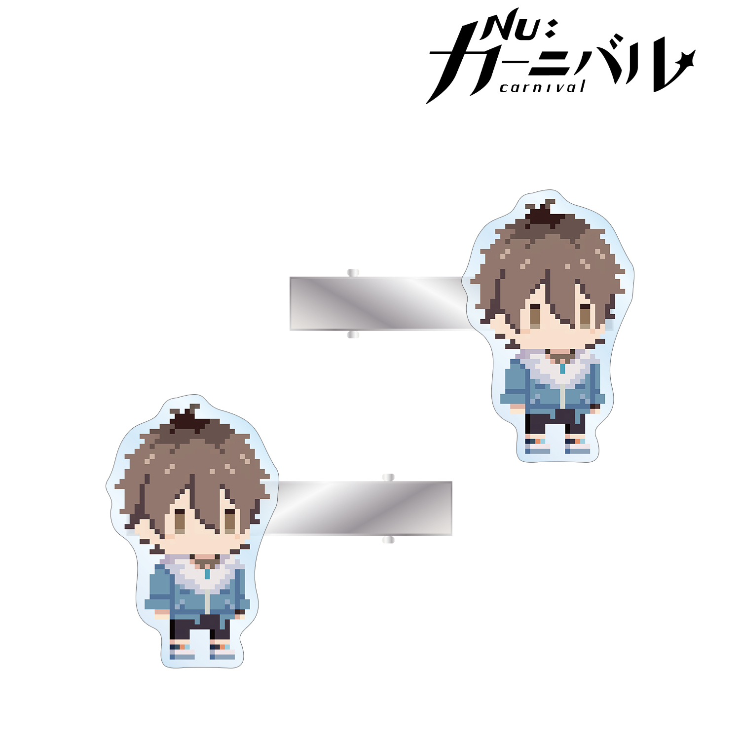 NU: カーニバル_エイト ドット絵 アクリルヘアクリップ2個セット