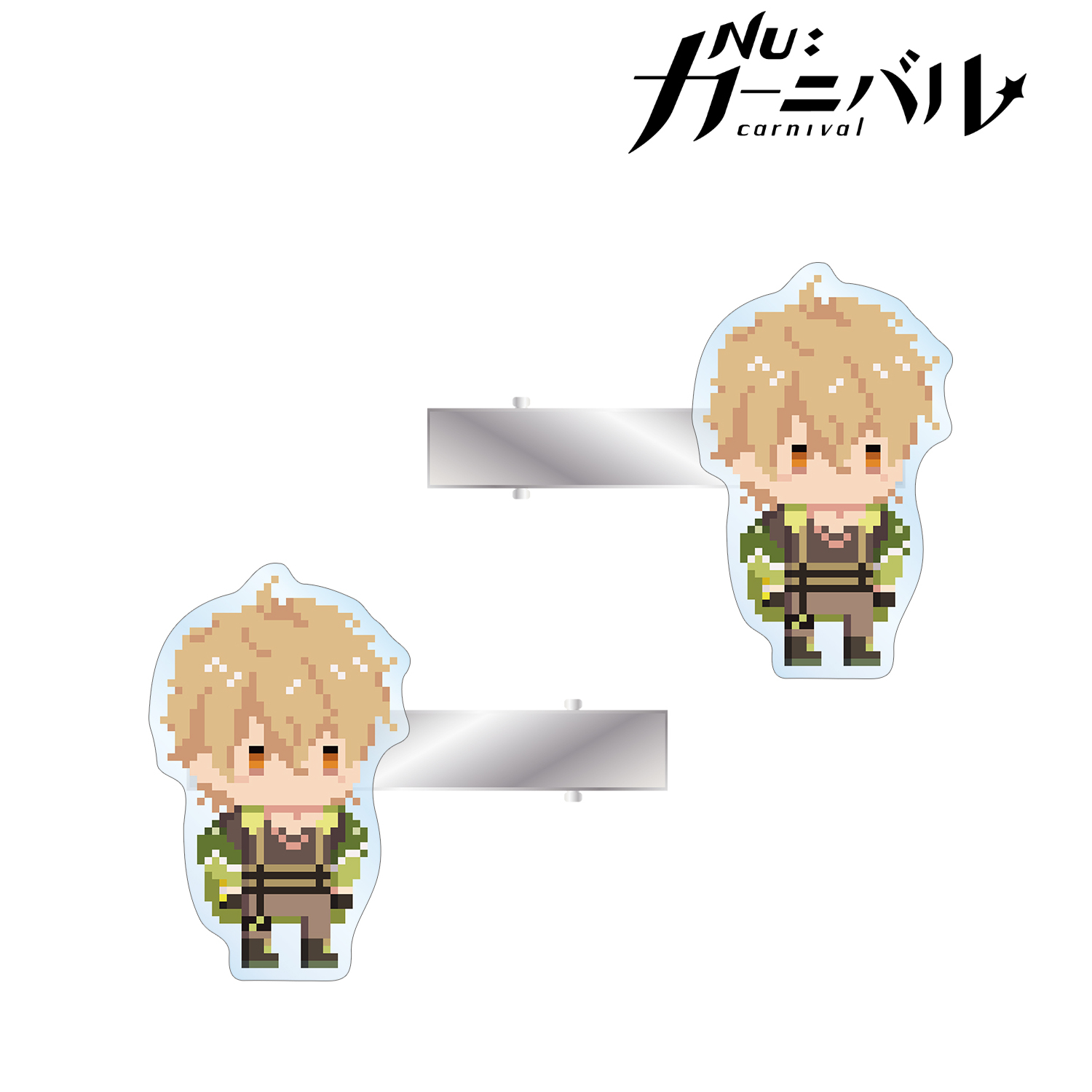 NU: カーニバル_ケシー ドット絵 アクリルヘアクリップ2個セット