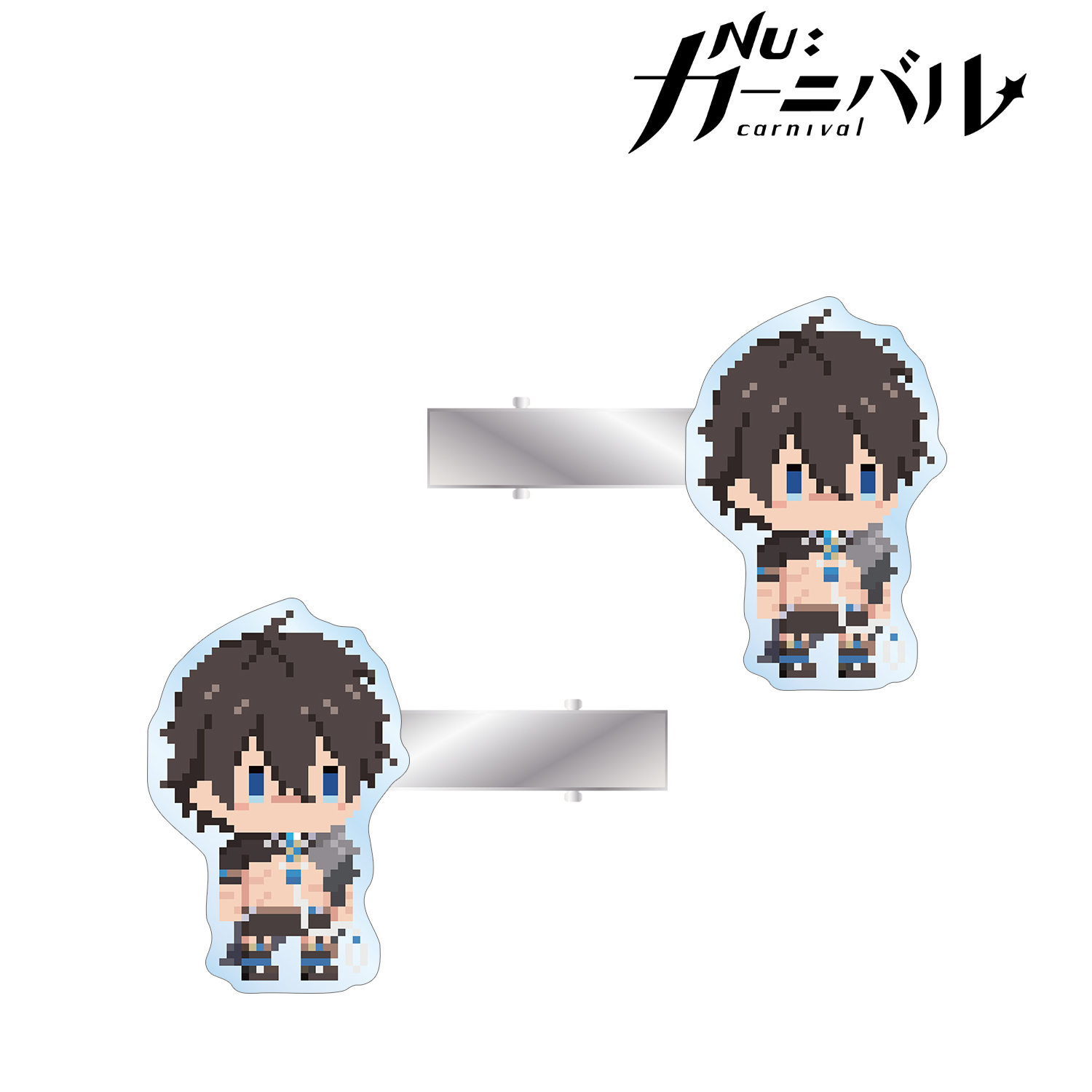 NU: カーニバル_ガル ドット絵 アクリルヘアクリップ2個セット