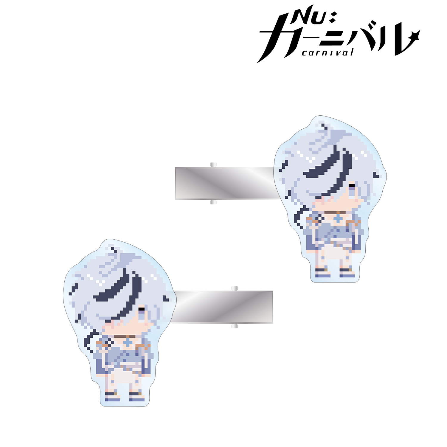 NU: カーニバル_ブレイド ドット絵 アクリルヘアクリップ2個セット