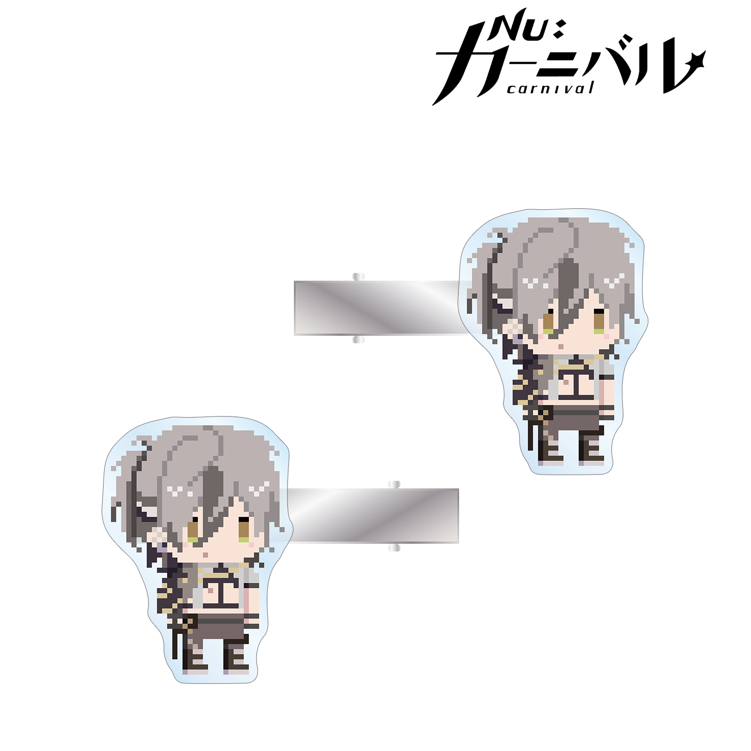 NU: カーニバル_レイ ドット絵 アクリルヘアクリップ2個セット