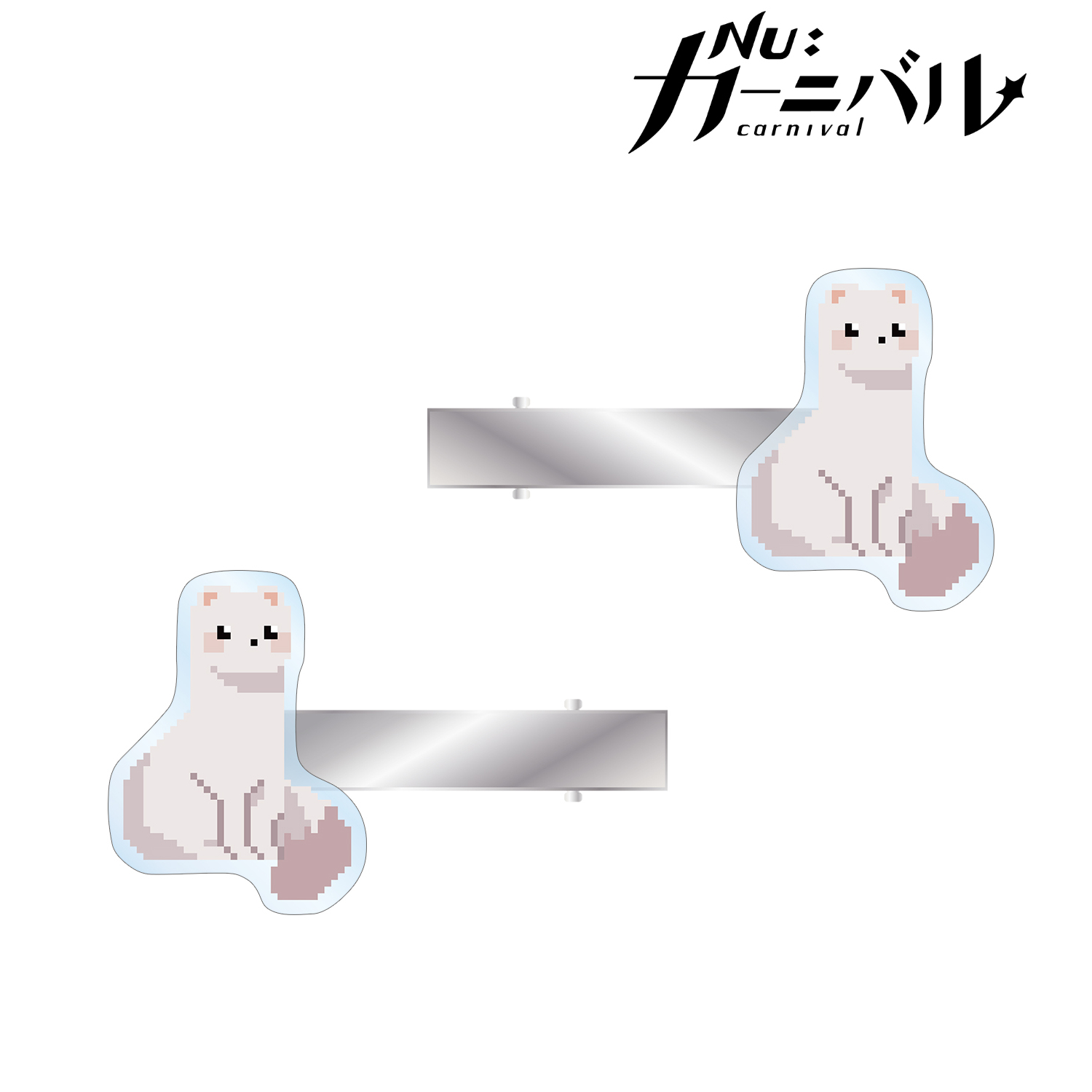 NU: カーニバル_トパ ドット絵 アクリルヘアクリップ2個セット