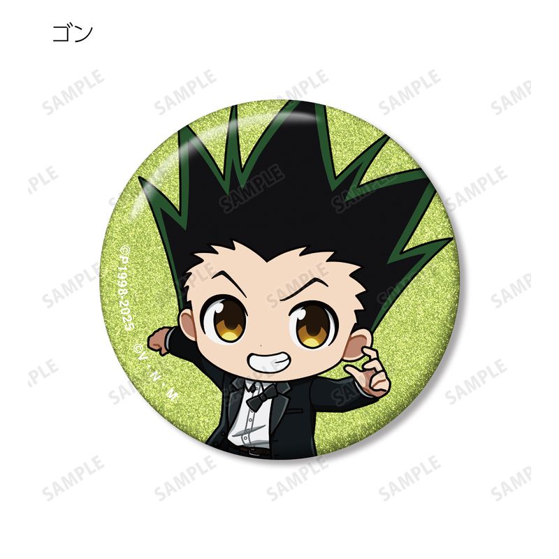 HUNTER × HUNTER スーツ グリッター缶バッジ ゴン HUNTER×HUNTER_トレーディング ちびキャラ スーツver. グリッター缶