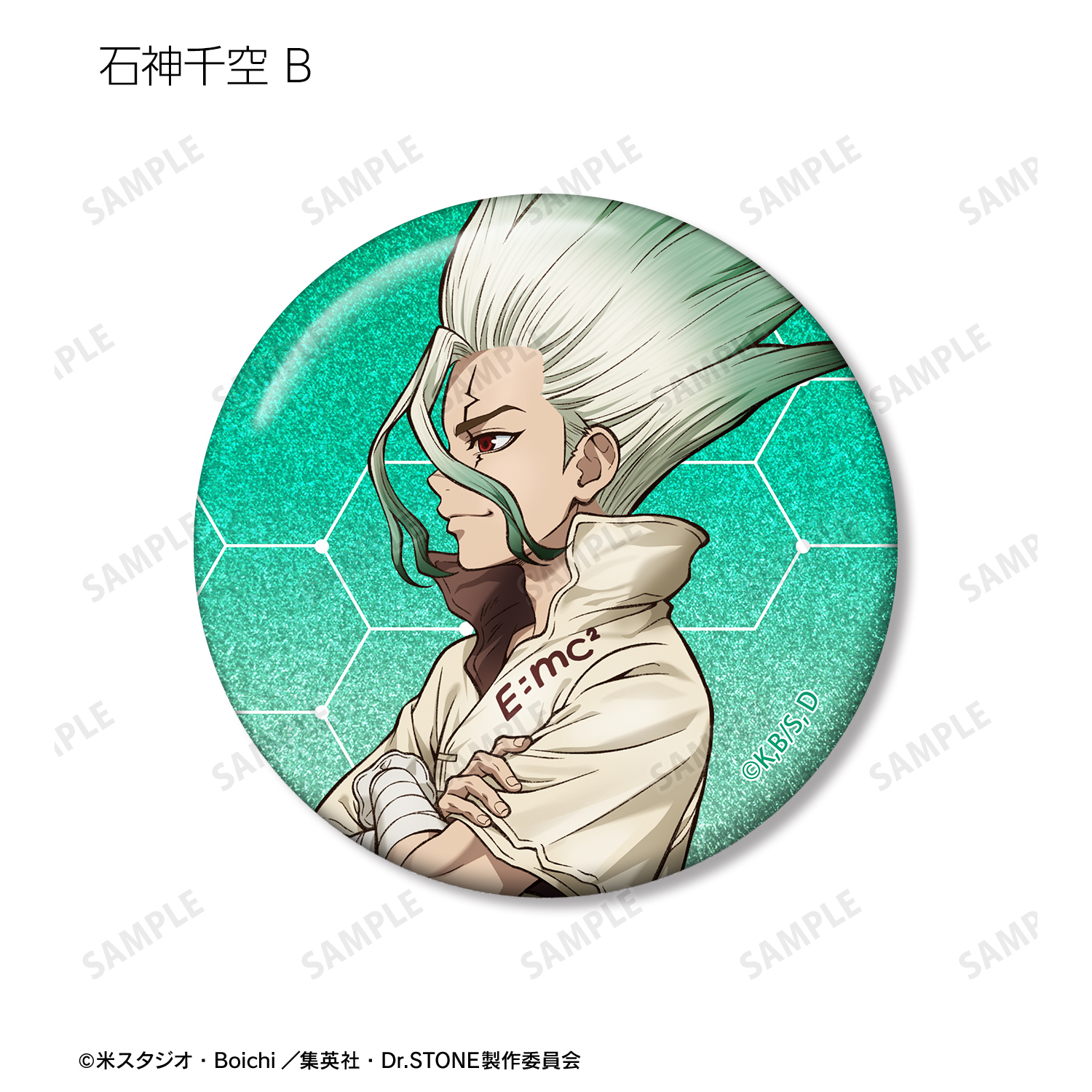 Dr.STONE_描き下ろし 歩みver. トレーディンググリッター缶バッジ(単位