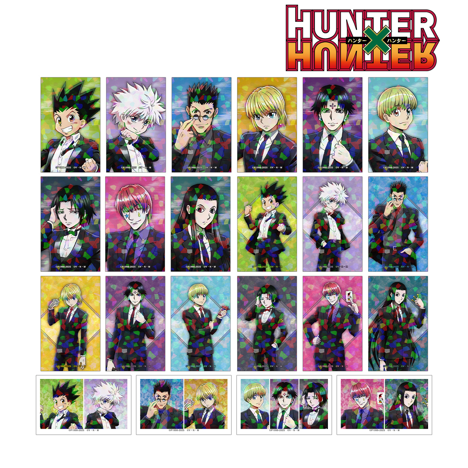 HUNTER×HUNTER_描き下ろし スーツ(戦闘後)ver. トレーディングホログラムイラストカード(単位/コンプリートBOX)【BOX/22パック入り】