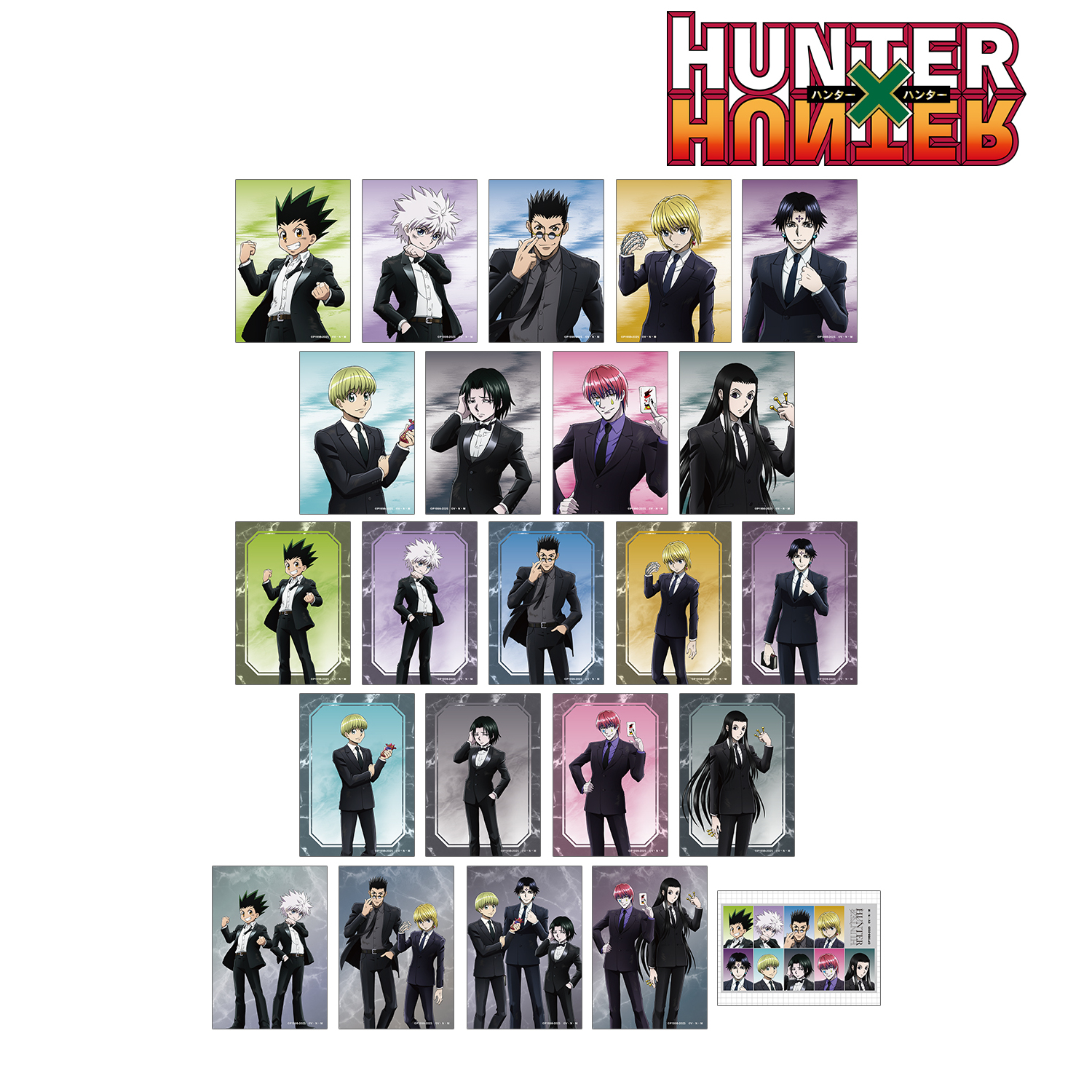 HUNTER×HUNTER_描き下ろし スーツ(戦闘後)ver. トレーディングブロマイド(単位/コンプリートBOX)【BOX/23パック入り】
