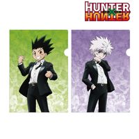 HUNTER×HUNTER_描き下ろし スーツ(戦闘後)ver. A4クリアファイル2枚