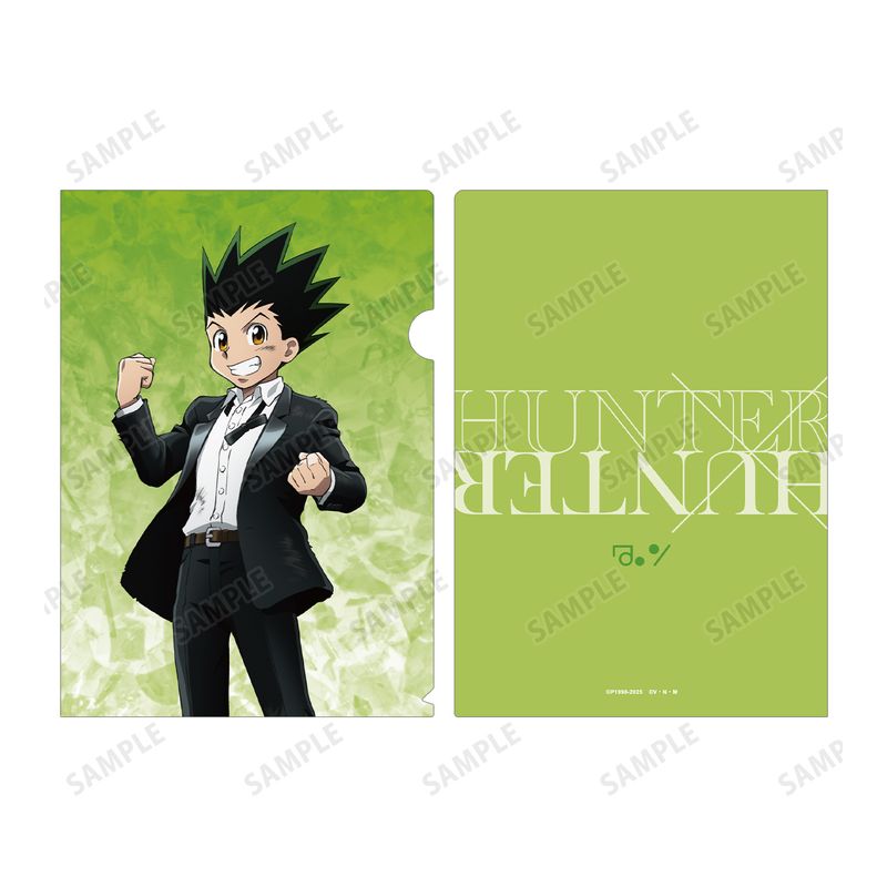 ハンター×ハンター 　下敷き、クリアファイルのセット　希少 HUNTER×HUNTER_描き下ろし スーツ(戦闘後)ver. A4クリアファイル2枚