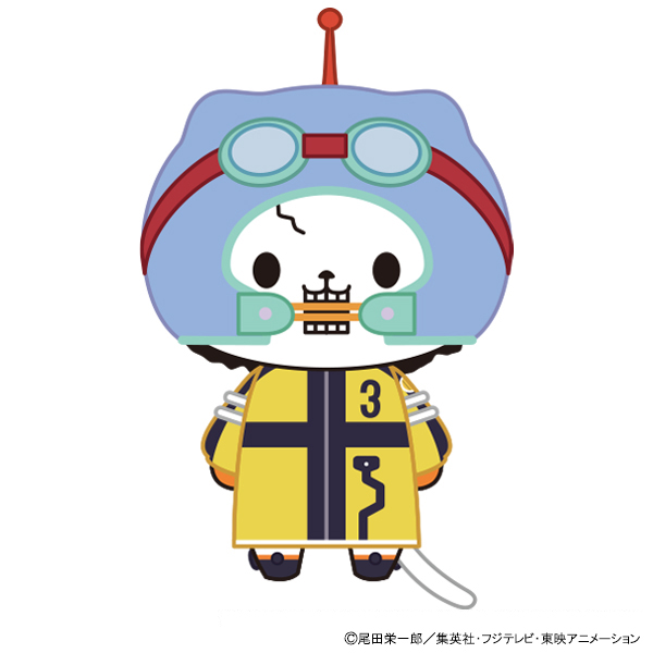 ONE PIECE_エッグヘッド編withCATアイマスク付きぬいぐるみキーホルダー／ブルック