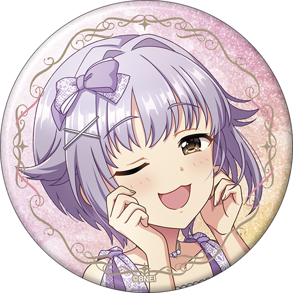 アイドルマスター シンデレラガールズ_グリッター缶バッジ／輿水幸子　STARLIGHT ALLIANCE