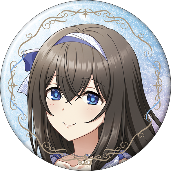 アイドルマスター シンデレラガールズ_グリッター缶バッジ／鷺沢文香　STARLIGHT ALLIANCE