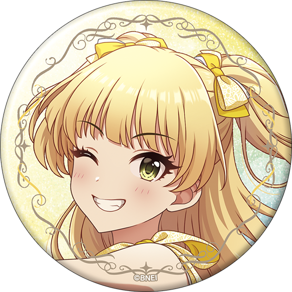 アイドルマスター シンデレラガールズ_グリッター缶バッジ／城ヶ崎莉嘉　STARLIGHT ALLIANCE