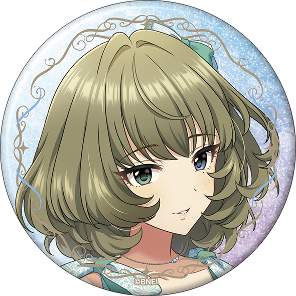 アイドルマスター 浅草　レース着物　グリッター缶バッジ　3枚 高垣楓 アイドルマスター シンデレラガールズ_グリッター缶バッジ／高垣楓