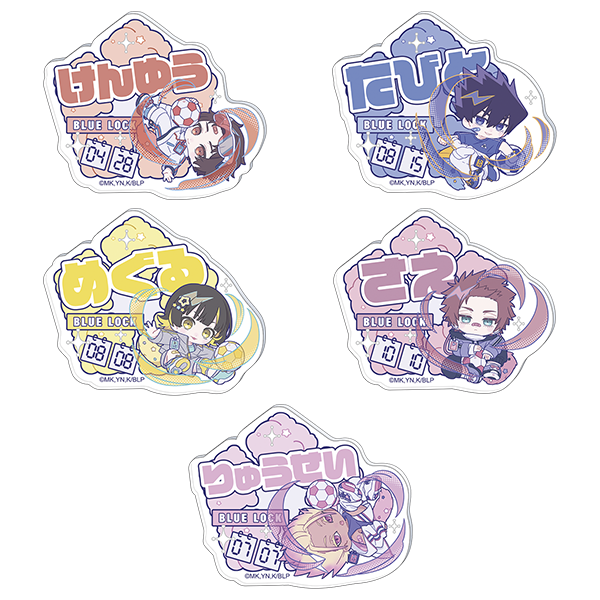ブルーロック2期_お名前バッジコレクション／ぱすてるぽっぷ第2弾【BOX／5個入り】