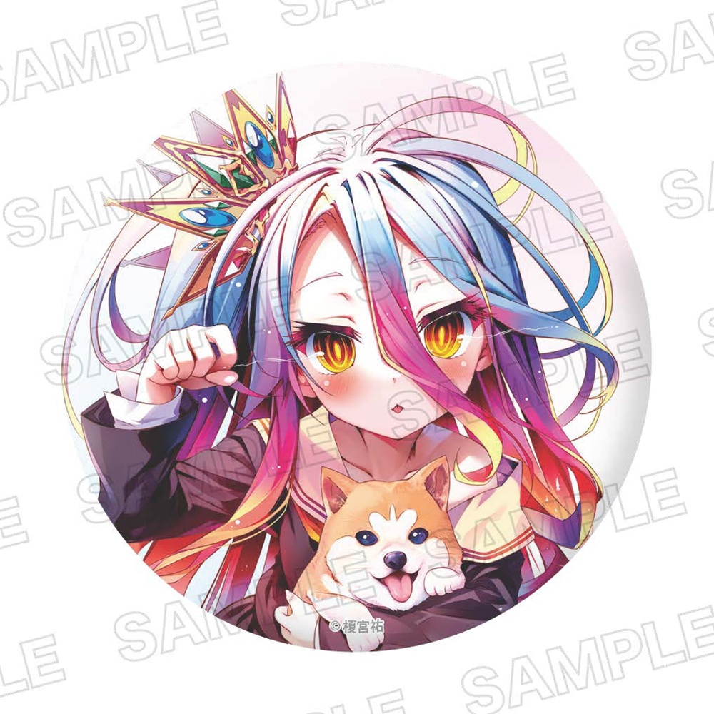 ライトノベル展2025 A5キャラファイングラフ ノーゲーム・ノーライフ ノーゲーム・ノーライフ_ライトノベル展2025 ホログラム缶バッジ