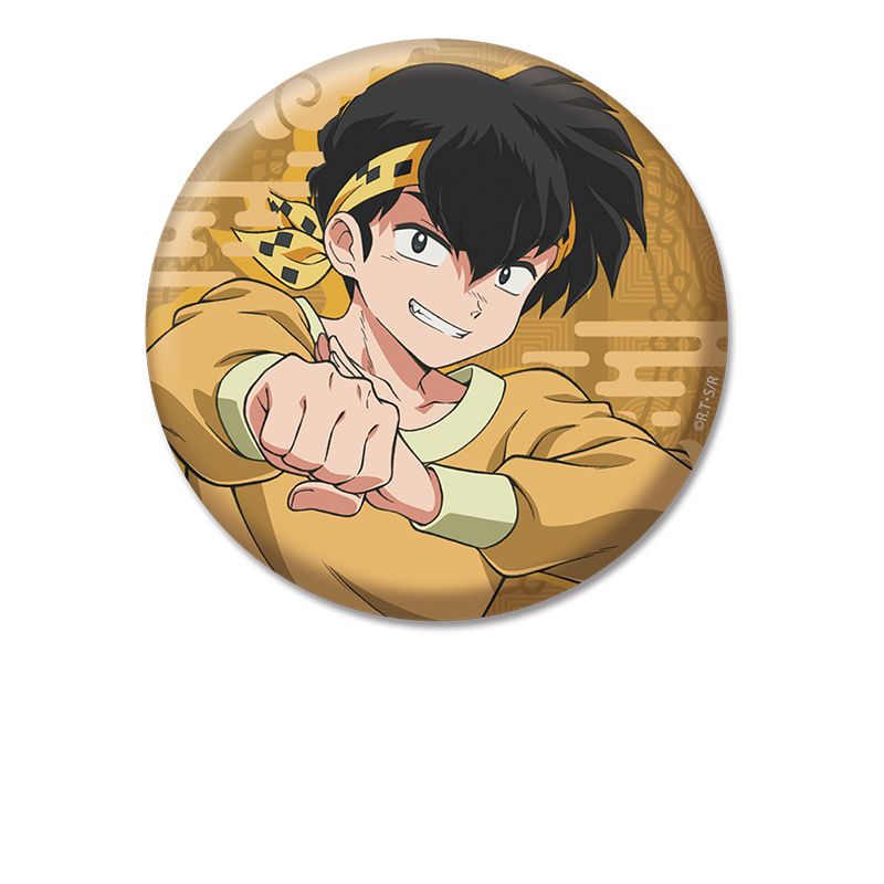らんま1/2 アニメジャパン 場面写　原画　スクエア缶バッジ らんま らんま1/2_描き下ろし缶バッジ 響 良牙 | らんま1/2公式グッズ