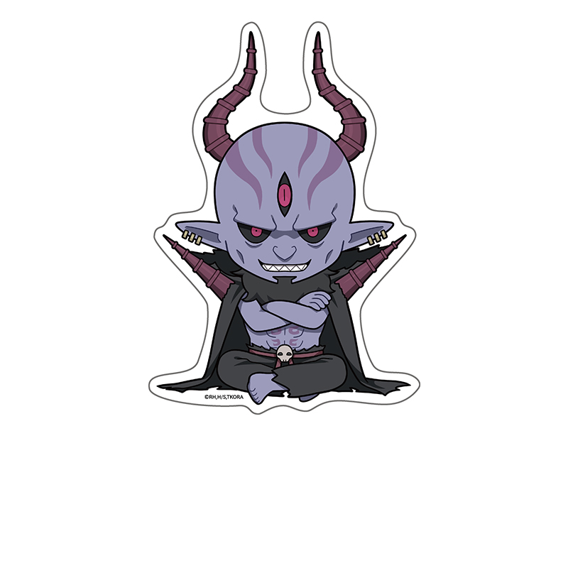 姫様“拷問”の時間です_ぺたん娘ダイカットステッカー 魔王