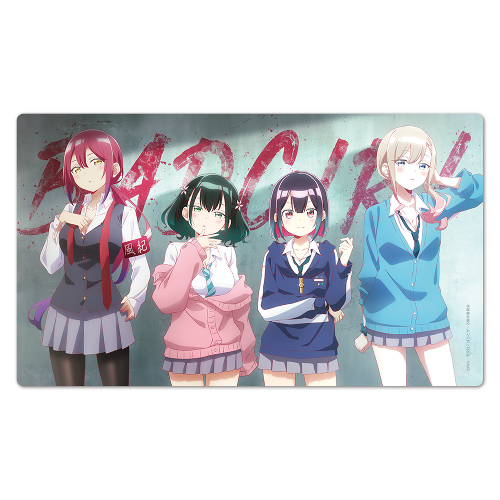 ばっどがーる_キャラクターラバーマット 優&亜鳥&涼&るら ティザービジュアルver.