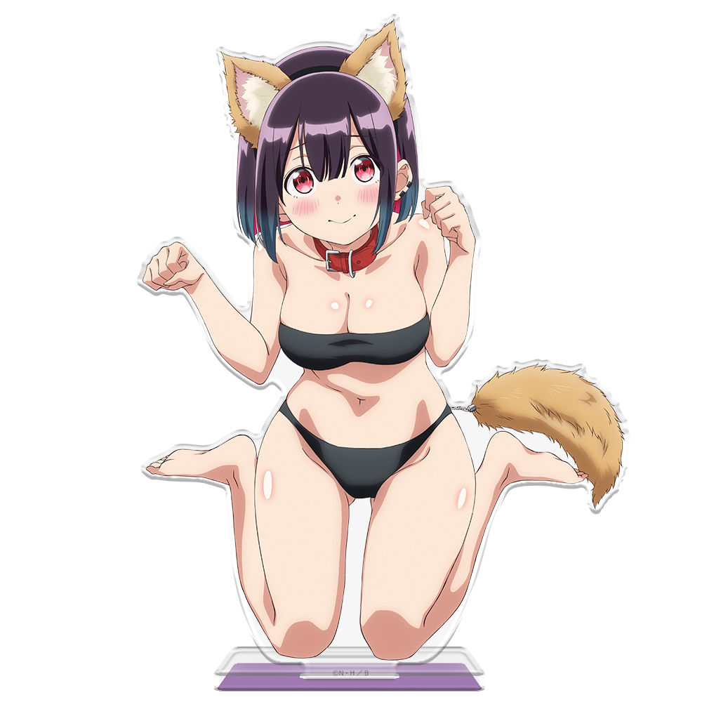 ばっどがーる_アクリルキャラスタンド 優谷優 ケモ耳水着ver.