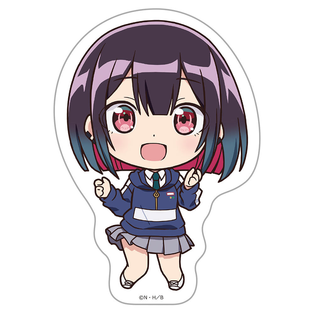 ばっどがーる_ダイカットステッカー 優谷優 デフォルメver.