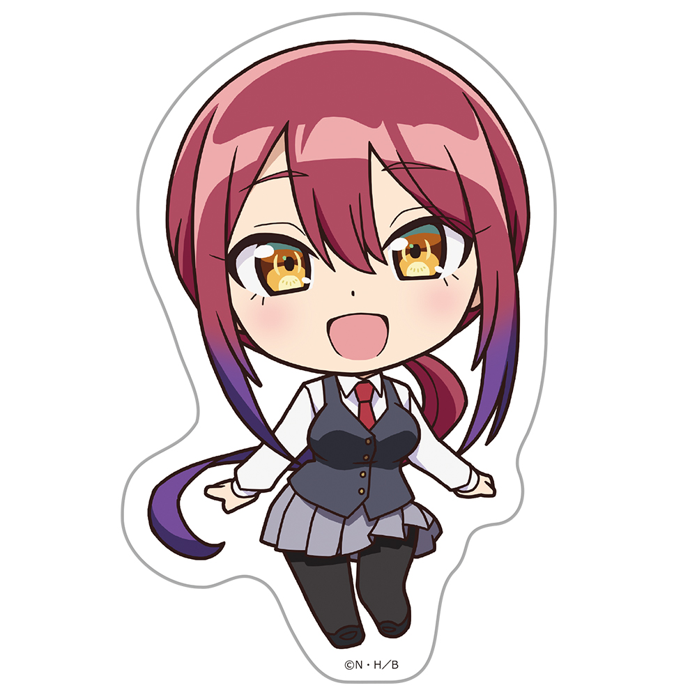 ばっどがーる_ダイカットステッカー 水鳥亜鳥 デフォルメver.