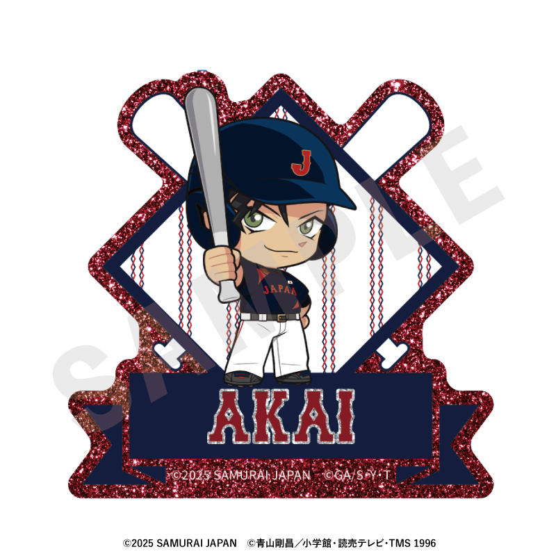 侍ジャパン×名探偵コナン_ミニキャラ キラキラお名前バッジ（赤井秀一）