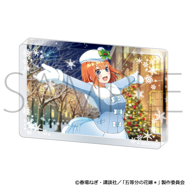 五等分の花嫁＊_アクリルブロック／（雪降るクリスマス）中野四葉