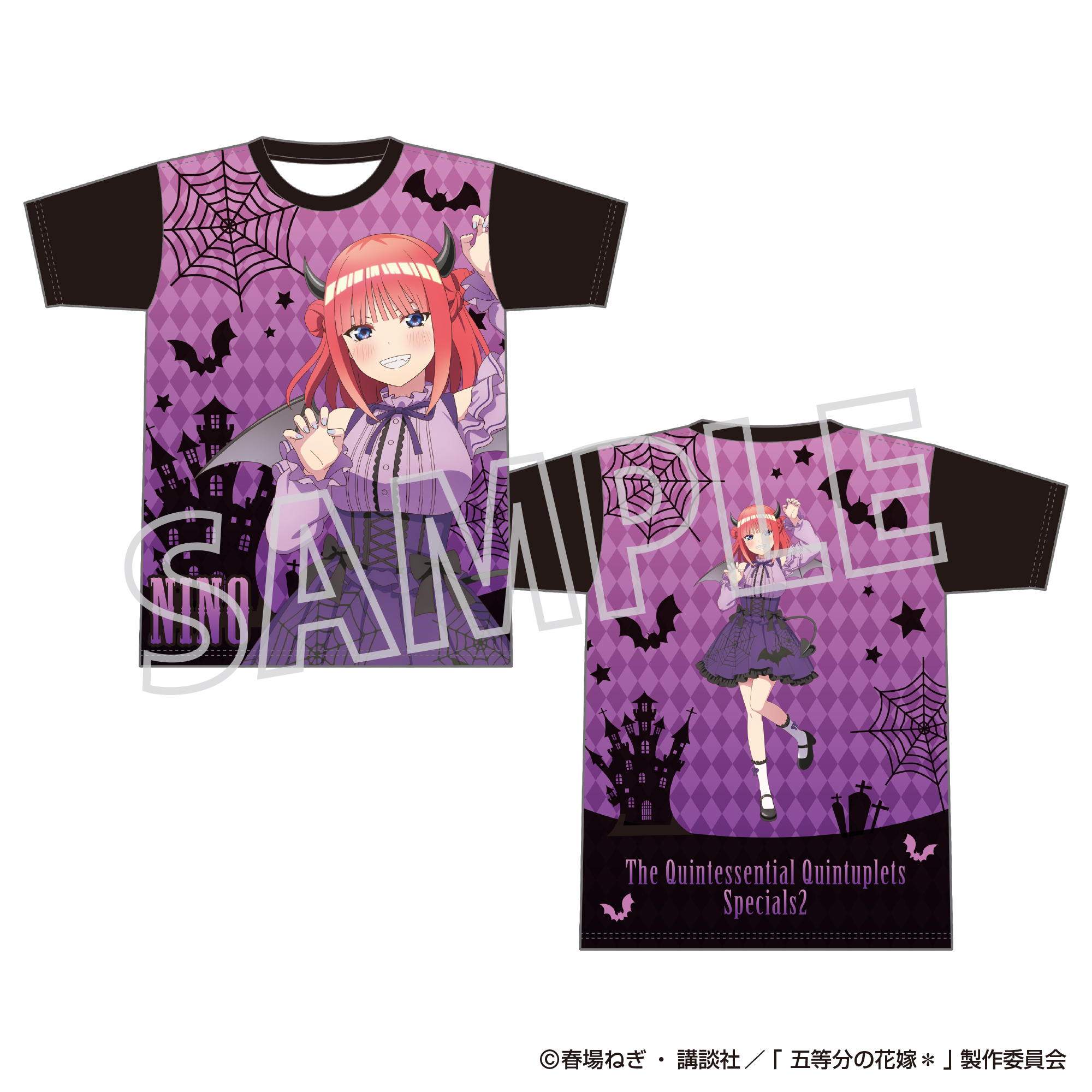 五等分の花嫁＊_フルグラフィックTシャツ／中野二乃