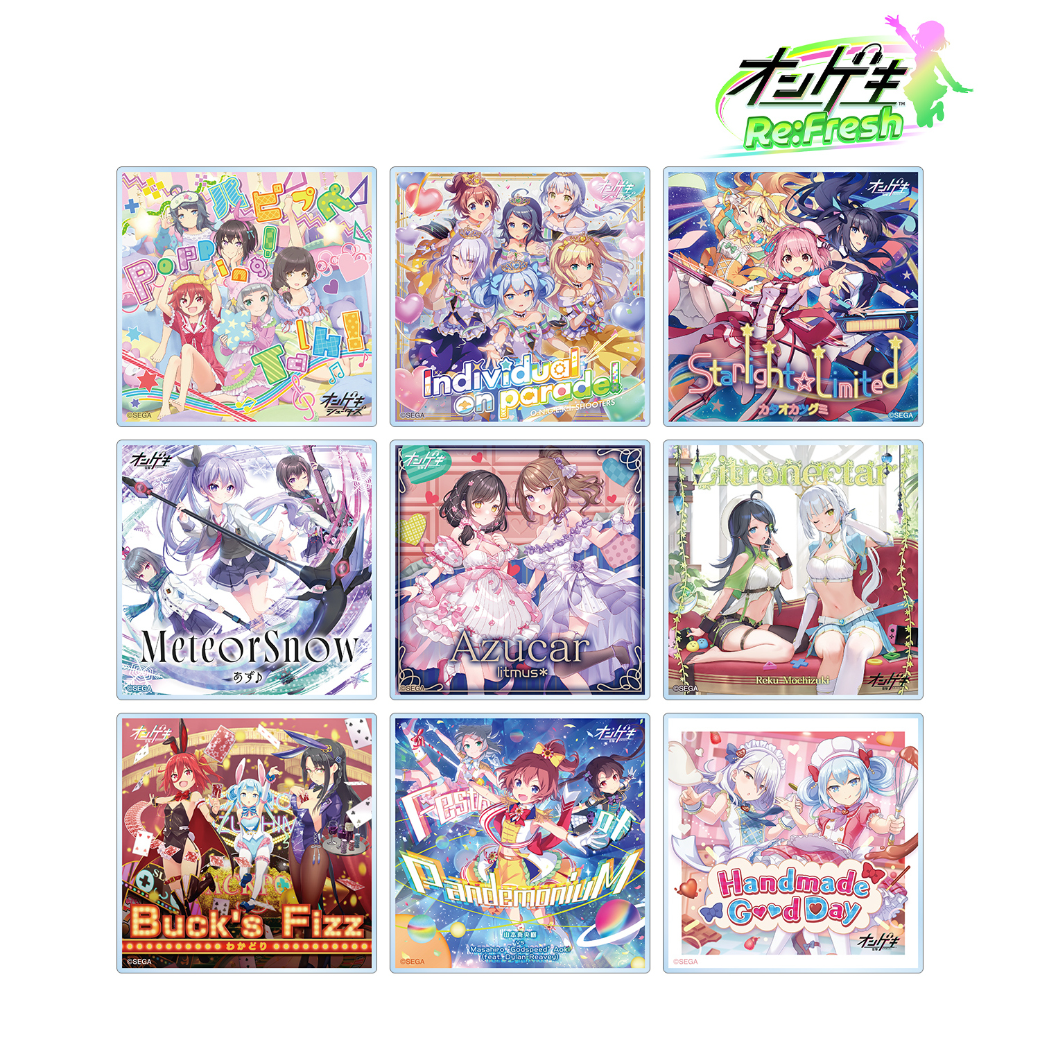 オンゲキ Re:Fresh_トレーディングアクリルコースター(単位/コンプリートBOX)【BOX／9パック入り】