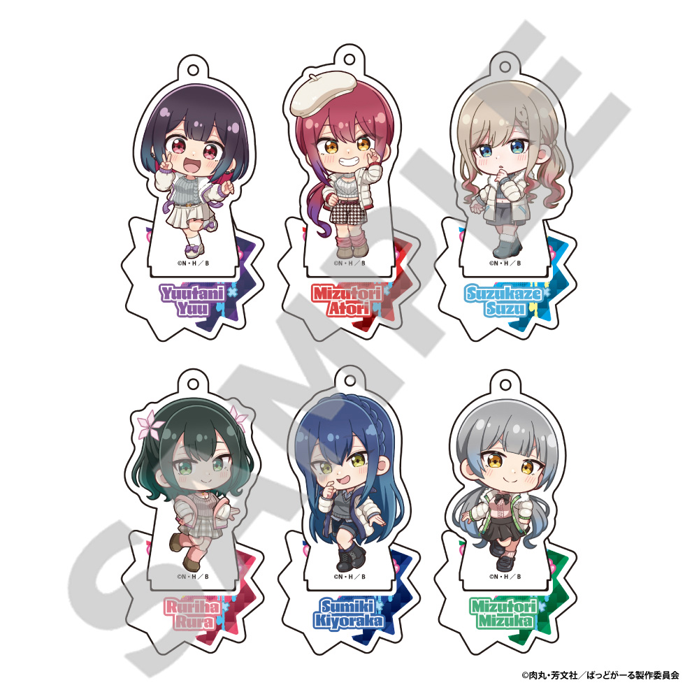 ばっどがーる_トレーディングアクリルスタンドキーホルダー　【BOX／6個入り】