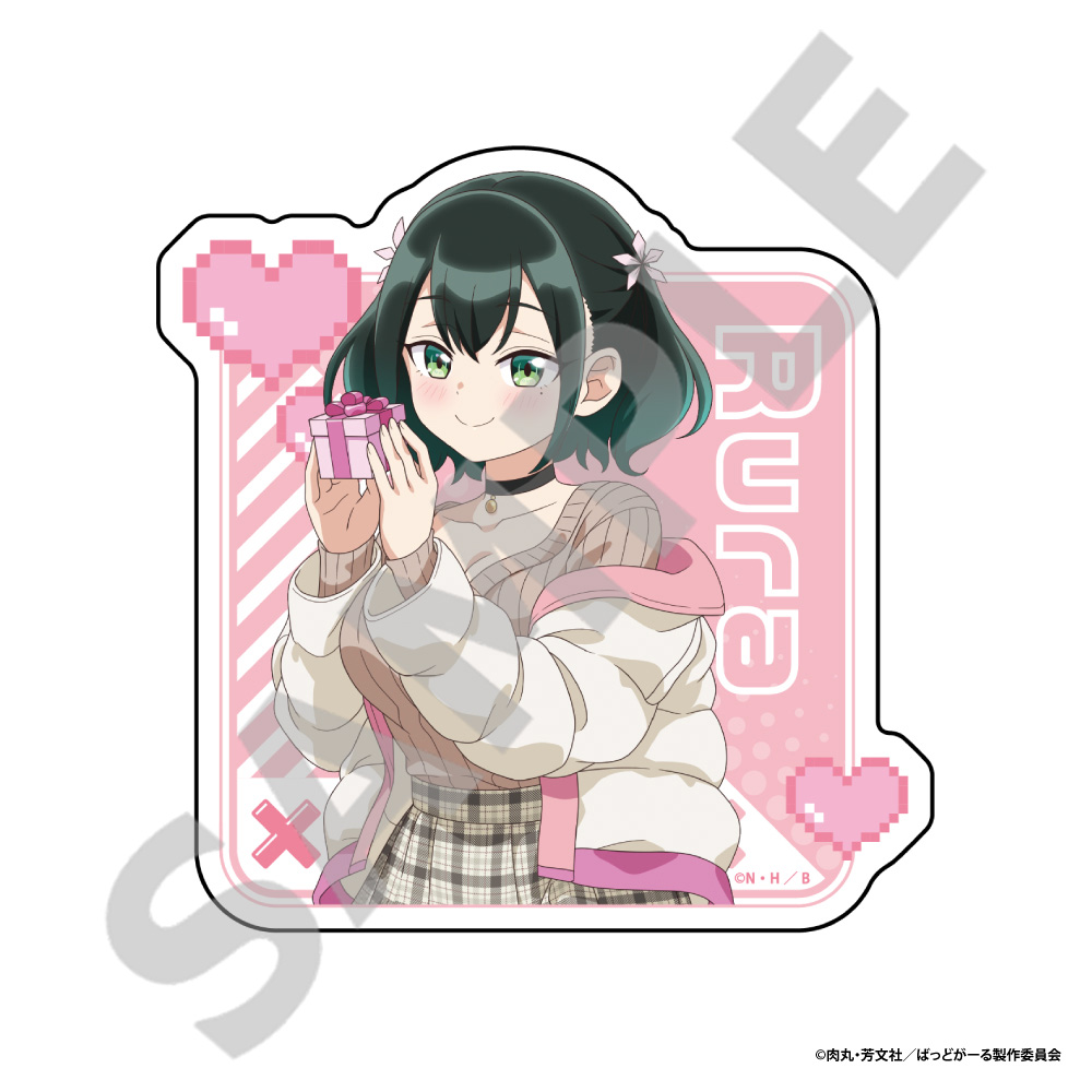 ばっどがーる_ダイカットステッカー　瑠璃葉 るら