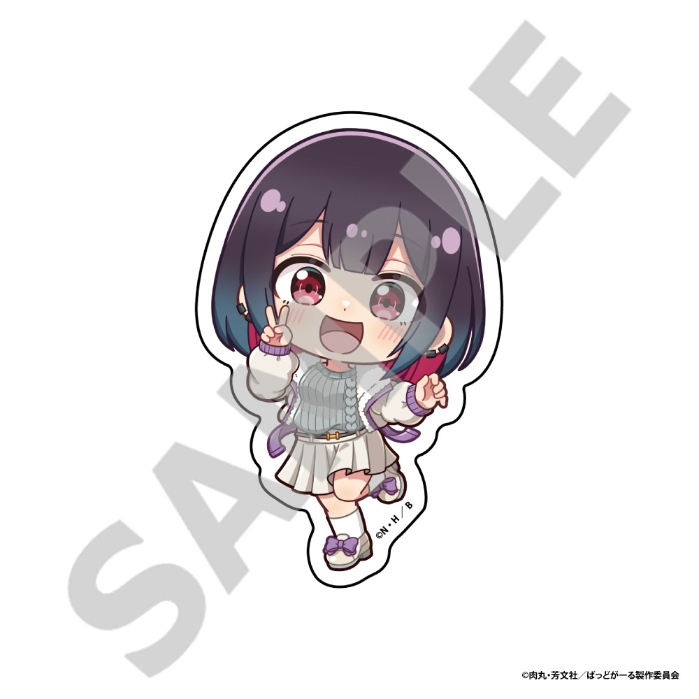 ばっどがーる_ダイカットステッカー　優谷 優(デフォルメ)