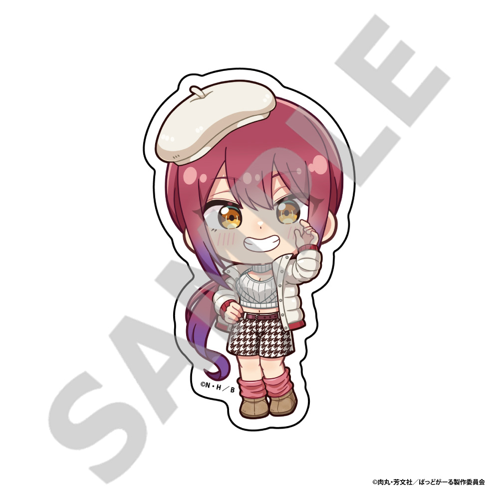 ばっどがーる_ダイカットステッカー　水鳥 亜鳥(デフォルメ)