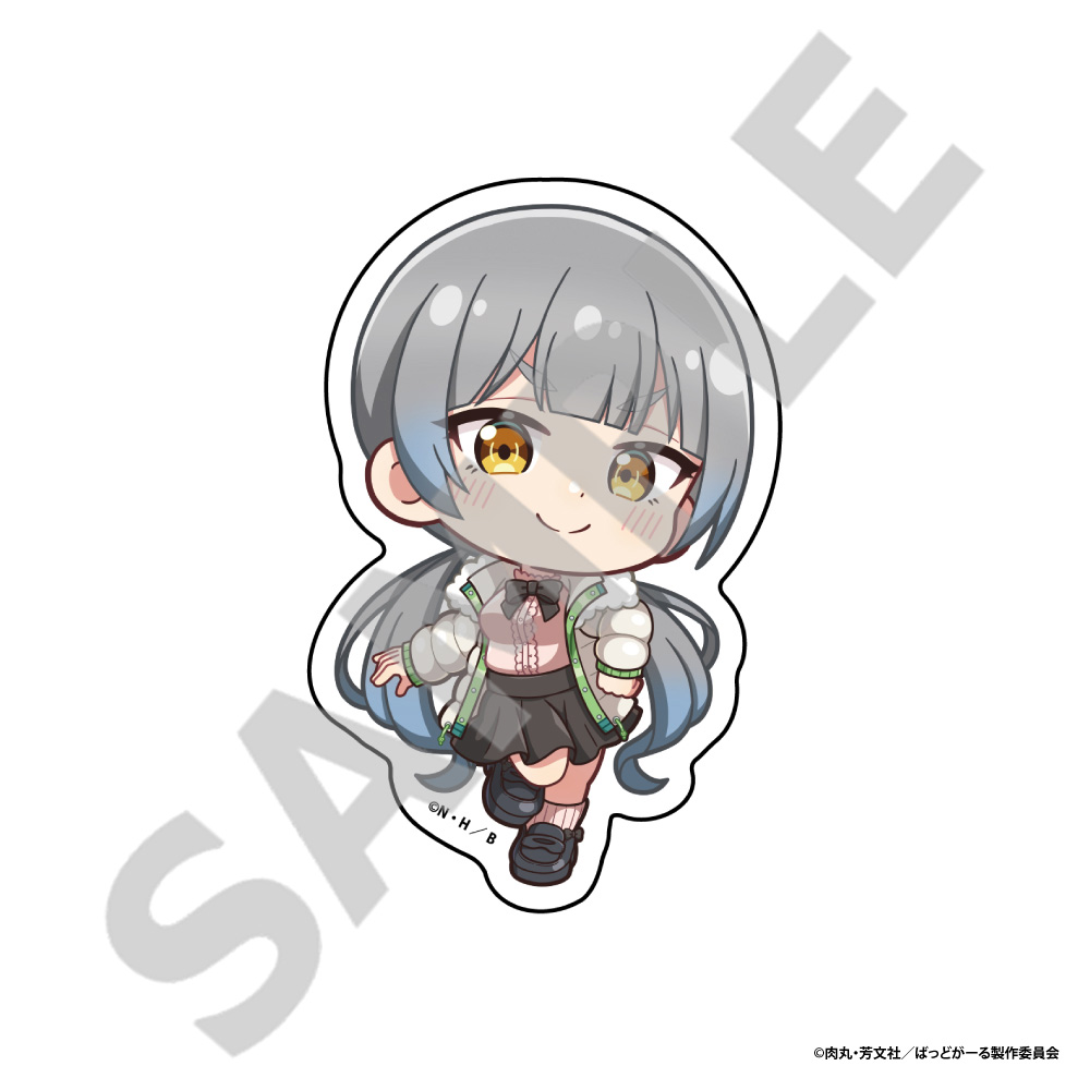 ばっどがーる_ダイカットステッカー　水鳥 水花(デフォルメ)