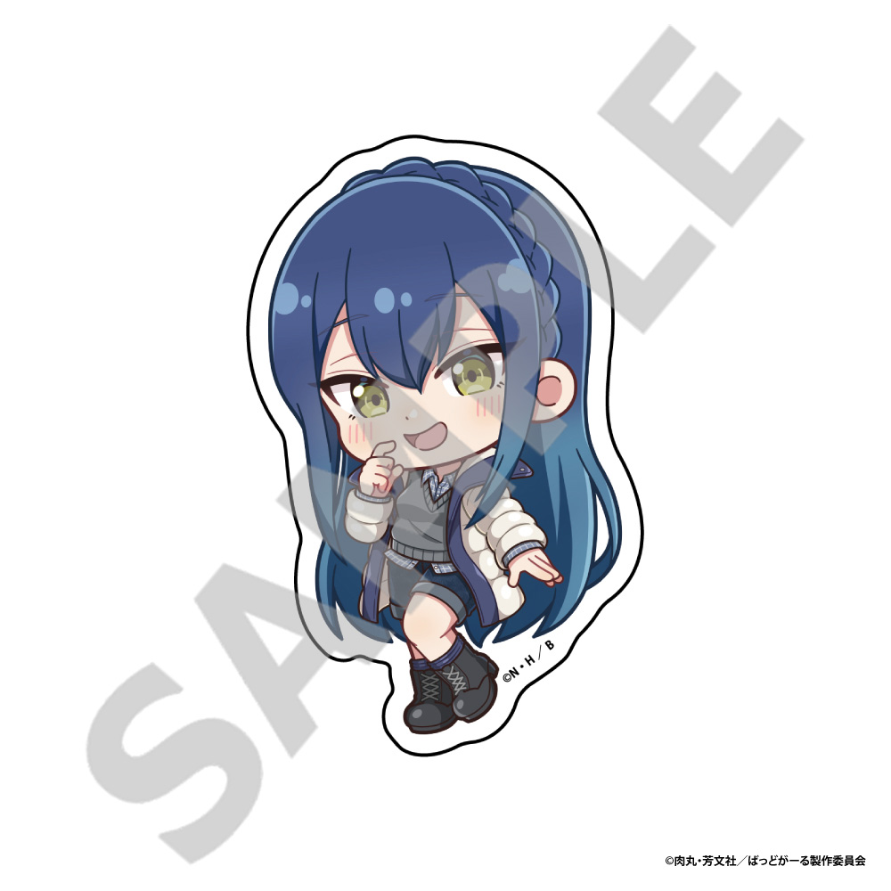 ばっどがーる_ダイカットステッカー　清木 清(デフォルメ)